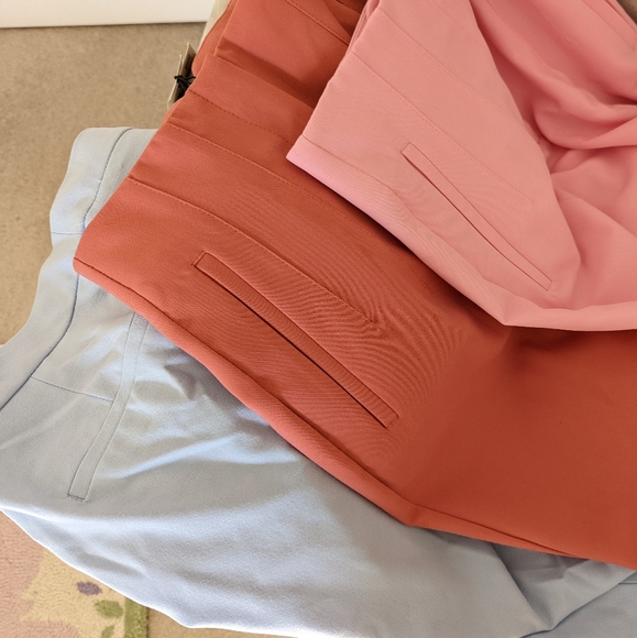 ZARA Women HIGH WAIST PANTS CORAL PINK MARSALA S - Picture 8 of 12